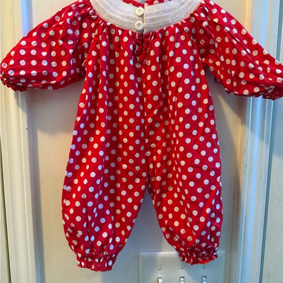 Smocked Valentines Romper - Picture 9 of 10